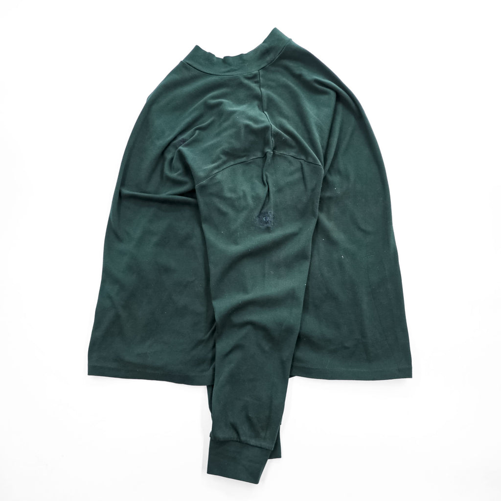 Polo Ralph Lauren 90年代 ヴィンテージ ピマコットン モックネック 長袖Tシャツ ダークグリーン POLO GOLF