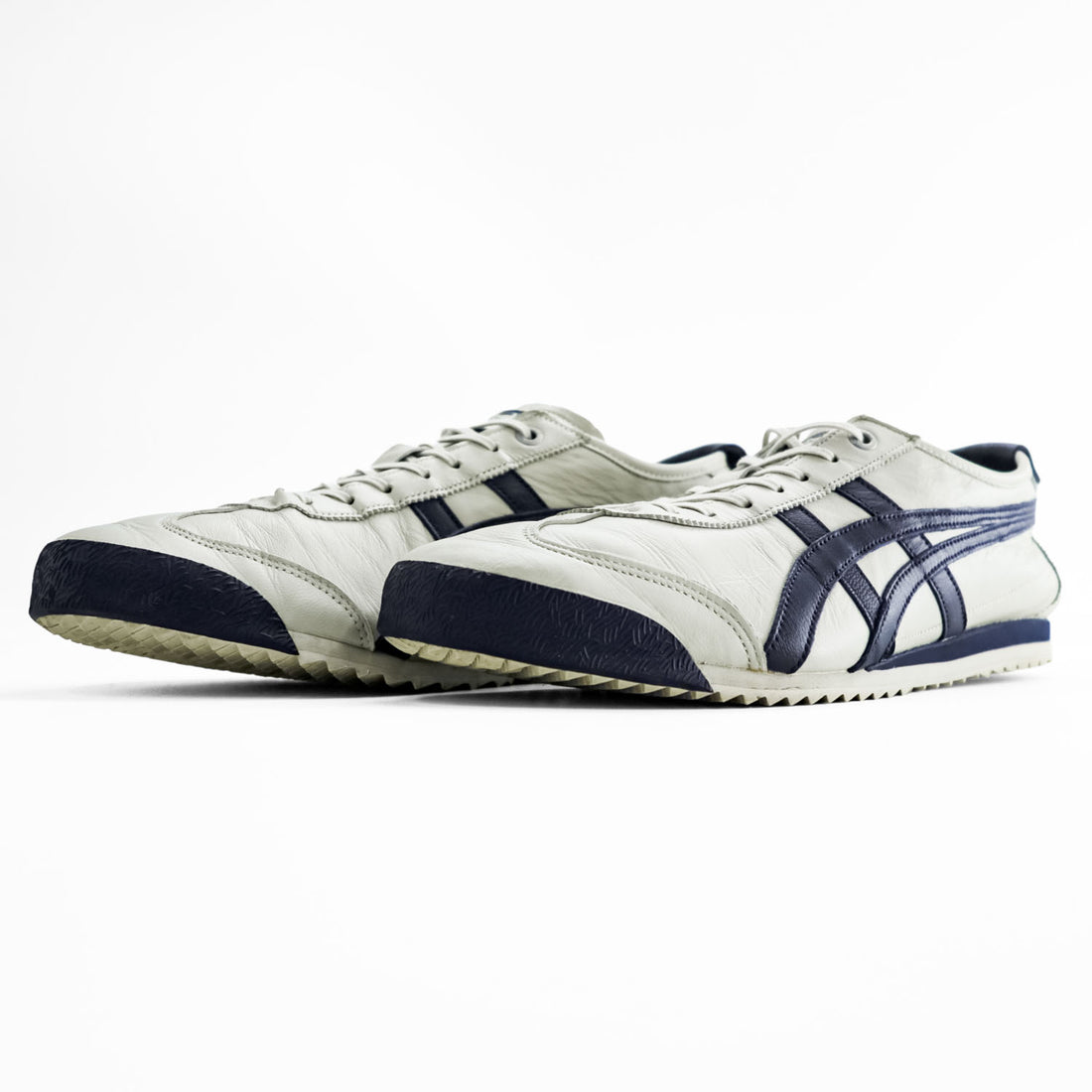 Onitsuka Tiger メキシコ66 MEXICO 66 SD レザースニーカー 27cm クリーム ネイビー 1183A872