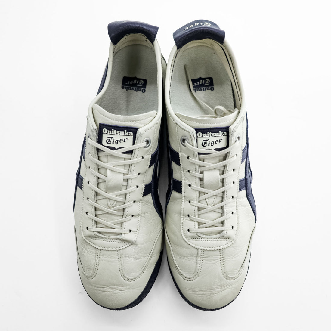Onitsuka Tiger メキシコ66 MEXICO 66 SD レザースニーカー 27cm クリーム ネイビー 1183A872