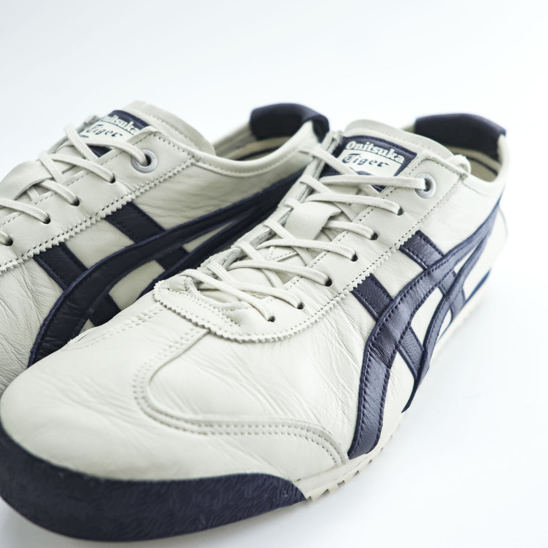 Onitsuka Tiger メキシコ66 MEXICO 66 SD レザースニーカー 27cm クリーム ネイビー 1183A872