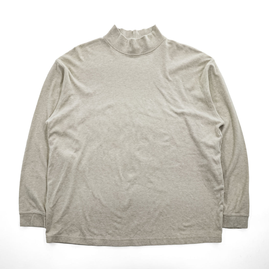 L.L.Bean 長袖 モックネック ロングスリーブ Tシャツ XL ベージュ 0 KV61