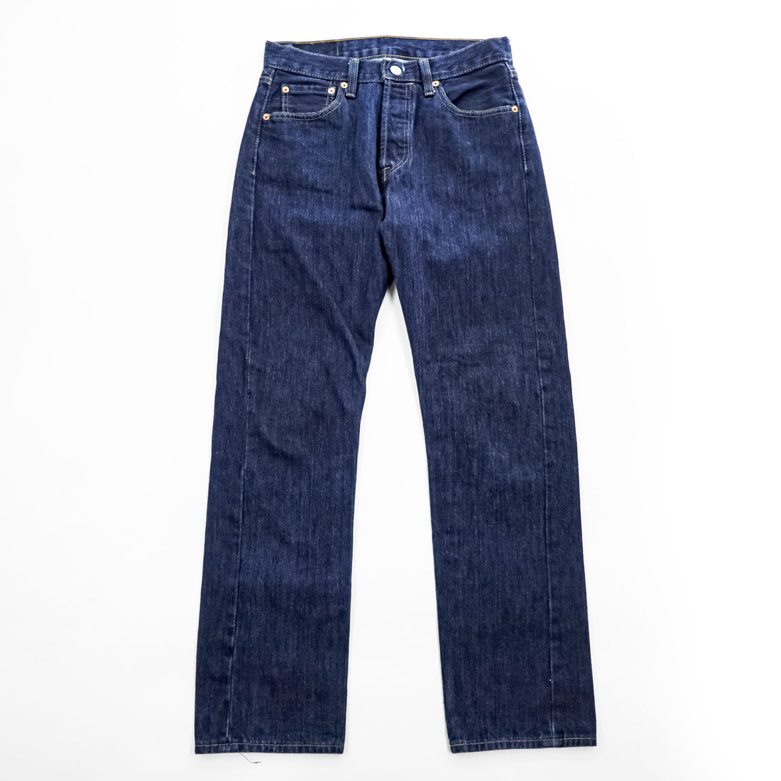 Levi's 501 デニムパンツ ジーンズ S インディゴ ブルー 濃紺 ボタンフライ 00501-0115