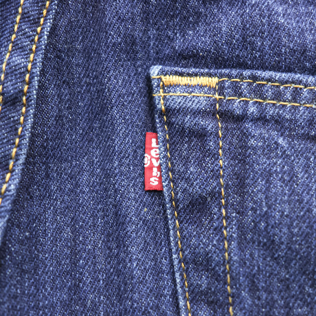 Levi Strauss 501 Denim Jeans S Dark Indigo Blue Button Fly 00501-0115
