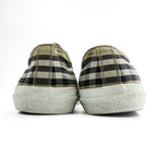 BURBERRY Check Canvas Low-Top Sneakers Beige Size 42 Made in China
