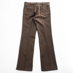 Wrangler USA製 70年代 ヴィンテージ フレア スラックス パンツ L ブラウン 42TALON ブーツカット 00082BN