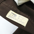 Wrangler USA製 70年代 ヴィンテージ フレア スラックス パンツ L ブラウン 42TALON ブーツカット 00082BN