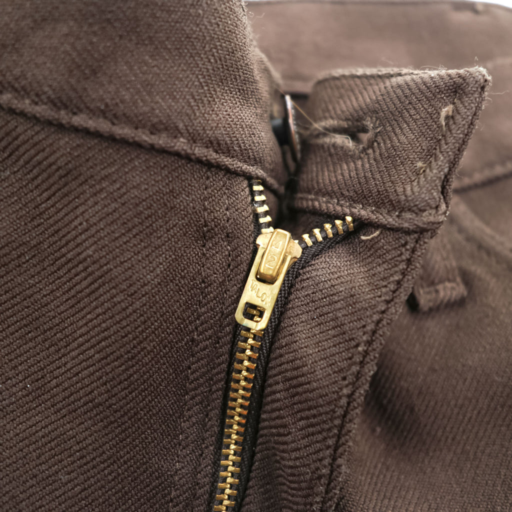 Wrangler USA製 70年代 ヴィンテージ フレア スラックス パンツ L ブラウン 42TALON ブーツカット 00082BN