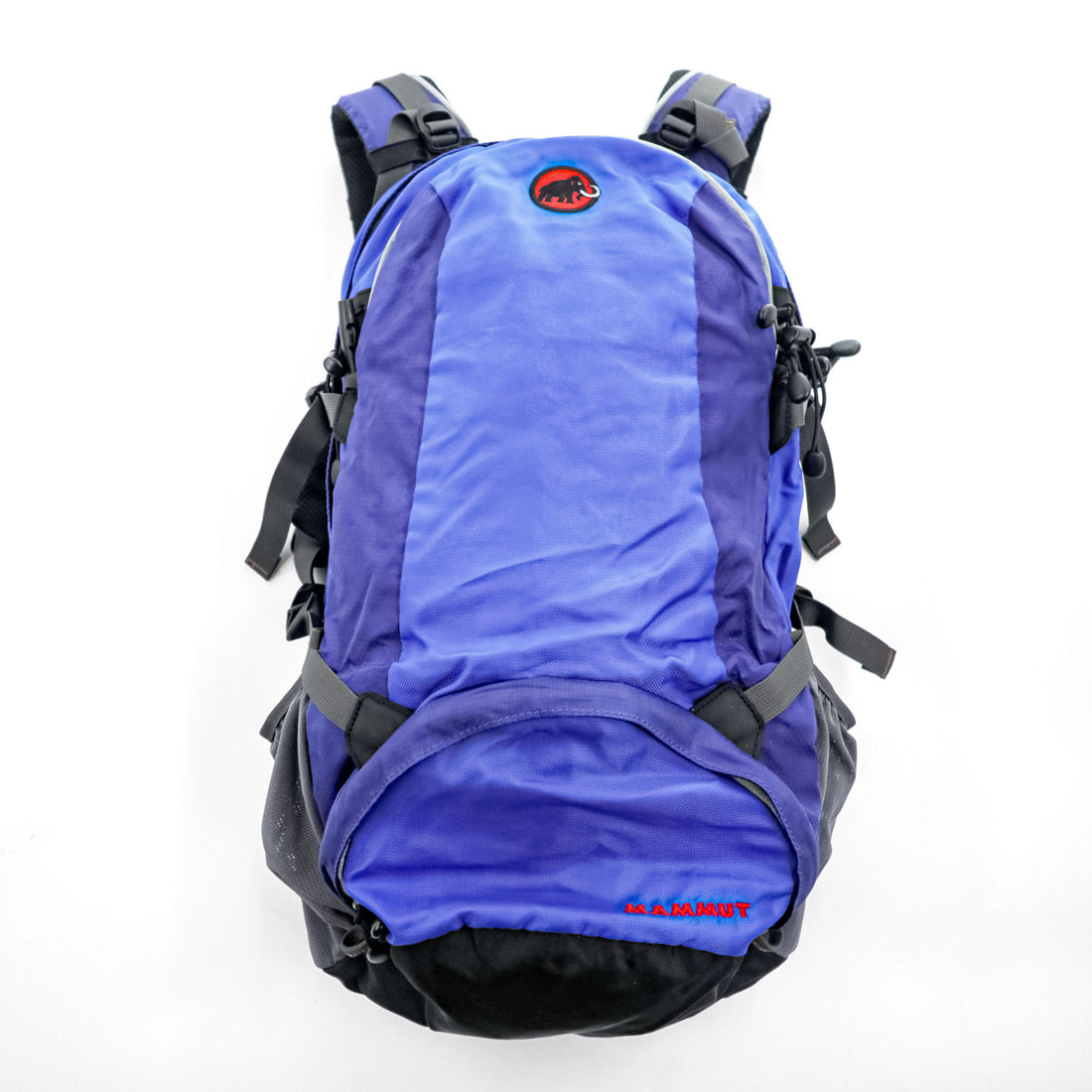 MAMMUT バックパック リュック ブルー ドローコード レインカバー付き
