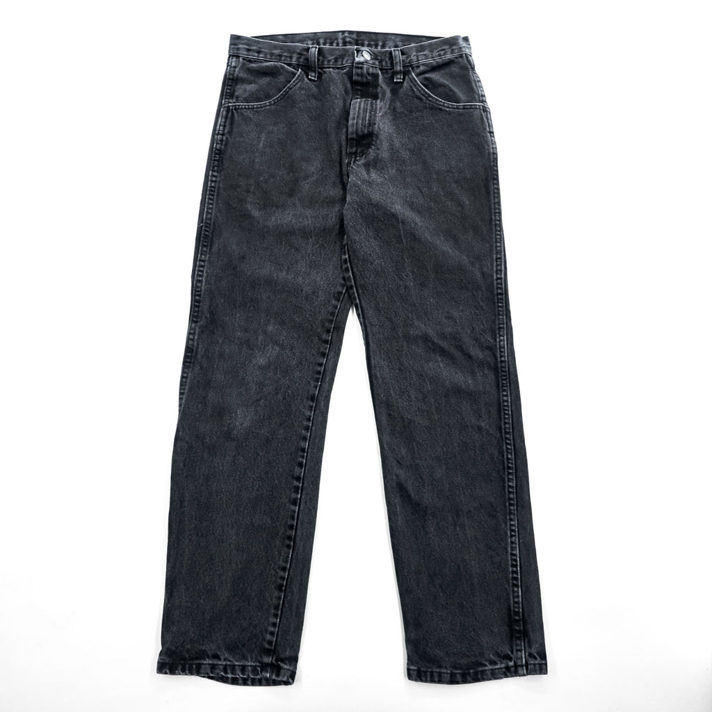 RUSTLER (Wrangler) ブラックデニムパンツ ジーンズ M コットン 87619CB