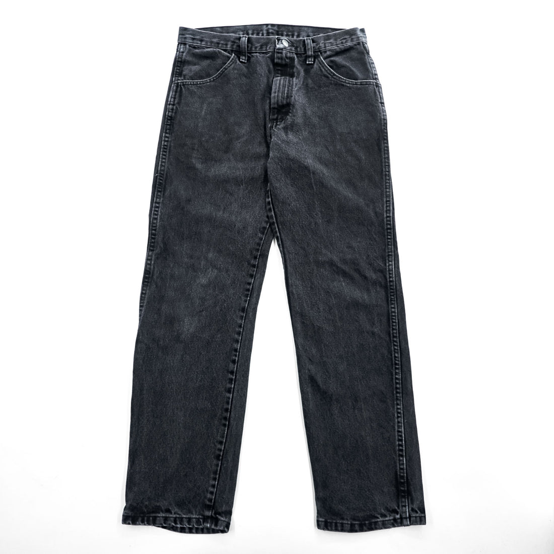 RUSTLER (Wrangler) ブラックデニムパンツ ジーンズ M コットン 87619CB