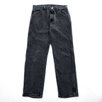 RUSTLER (Wrangler) ブラックデニムパンツ ジーンズ M コットン 87619CB