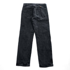 RUSTLER (Wrangler) ブラックデニムパンツ ジーンズ M コットン 87619CB