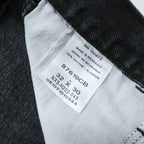 RUSTLER (Wrangler) ブラックデニムパンツ ジーンズ M コットン 87619CB