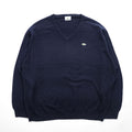 LACOSTE 90年代 ヴィンテージ Vネックニット セーター XL ネイビー ワニロゴ