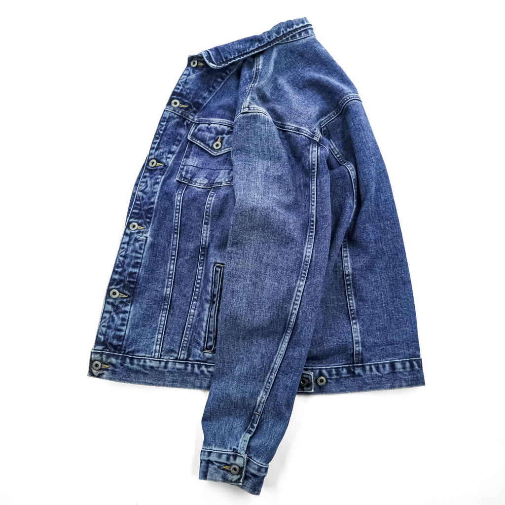 NAUTICA JEANS COMPANY 00年代 デニムジャケット Gジャン L インディゴ ブルー RJ4602-431