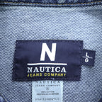 NAUTICA JEANS COMPANY 00年代 デニムジャケット Gジャン L インディゴ ブルー RJ4602-431