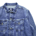 NAUTICA JEANS COMPANY 00年代 デニムジャケット Gジャン L インディゴ ブルー RJ4602-431