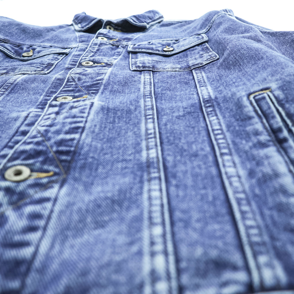 NAUTICA JEANS COMPANY 00年代 デニムジャケット Gジャン L インディゴ ブルー RJ4602-431