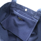 Polo Ralph Lauren ポロベア キャンバス トートバッグ ネイビー スナップボタン 内ポケット