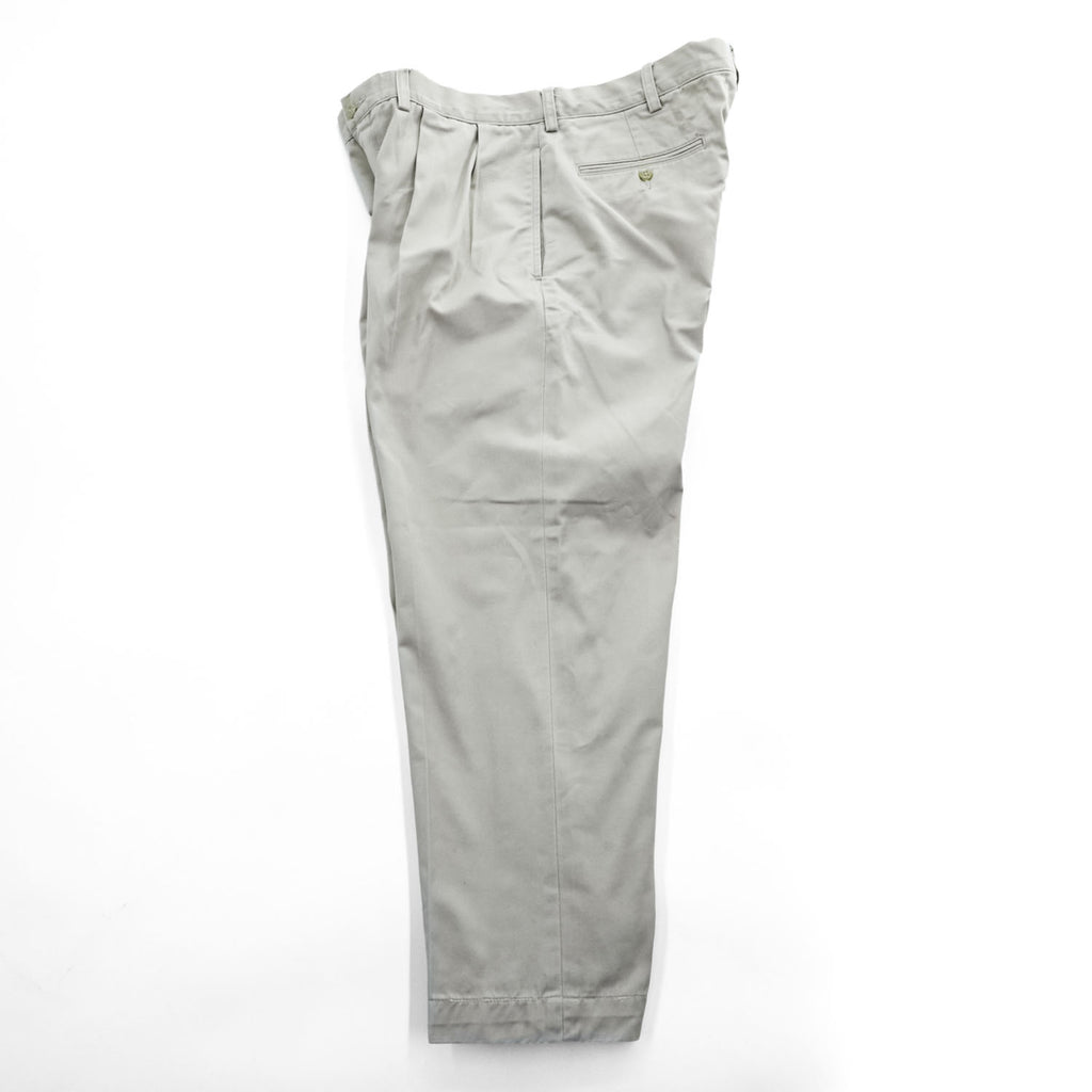 Polo Ralph Lauren 90年代 ヴィンテージ ETHAN PANT 2タック ワイド チノパンツ L ベージュ プリーツ ポロチノ