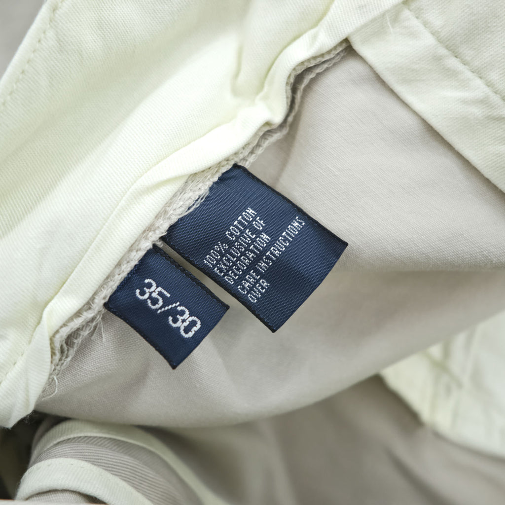 Polo Ralph Lauren 90年代 ヴィンテージ ETHAN PANT 2タック ワイド チノパンツ L ベージュ プリーツ ポロチノ