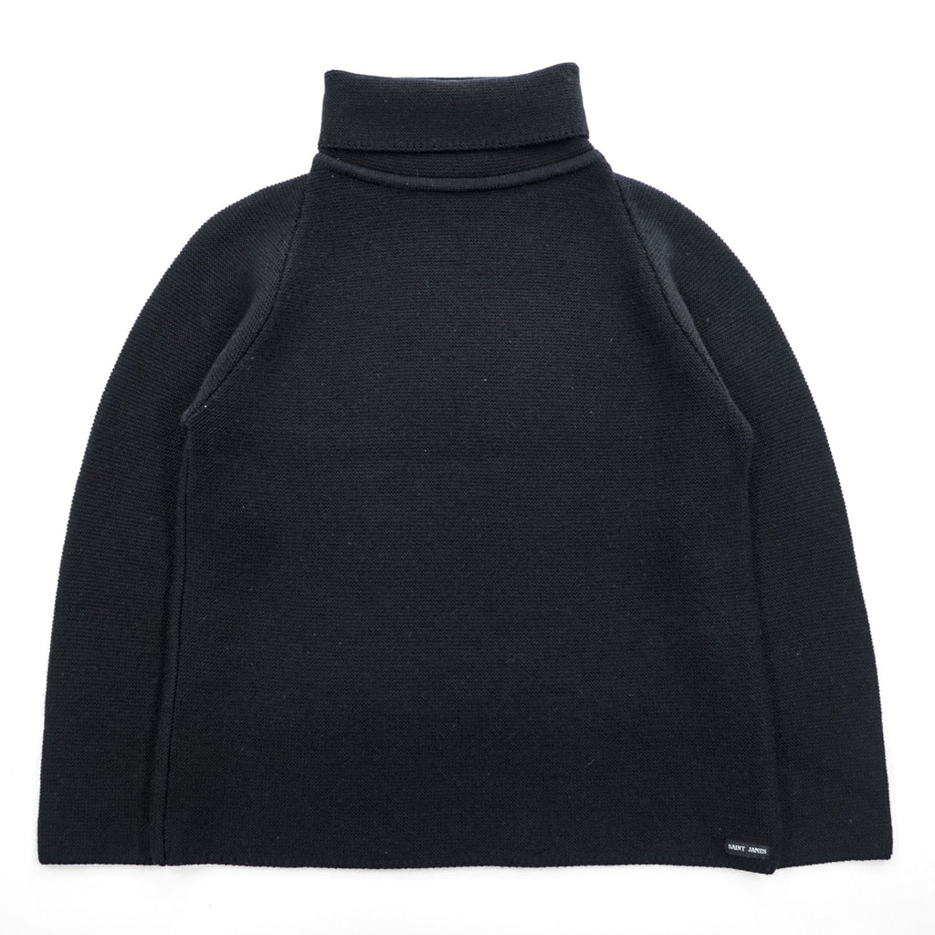 SAINT JAMES フランス製 タートルネック ニット セーター L ブラック