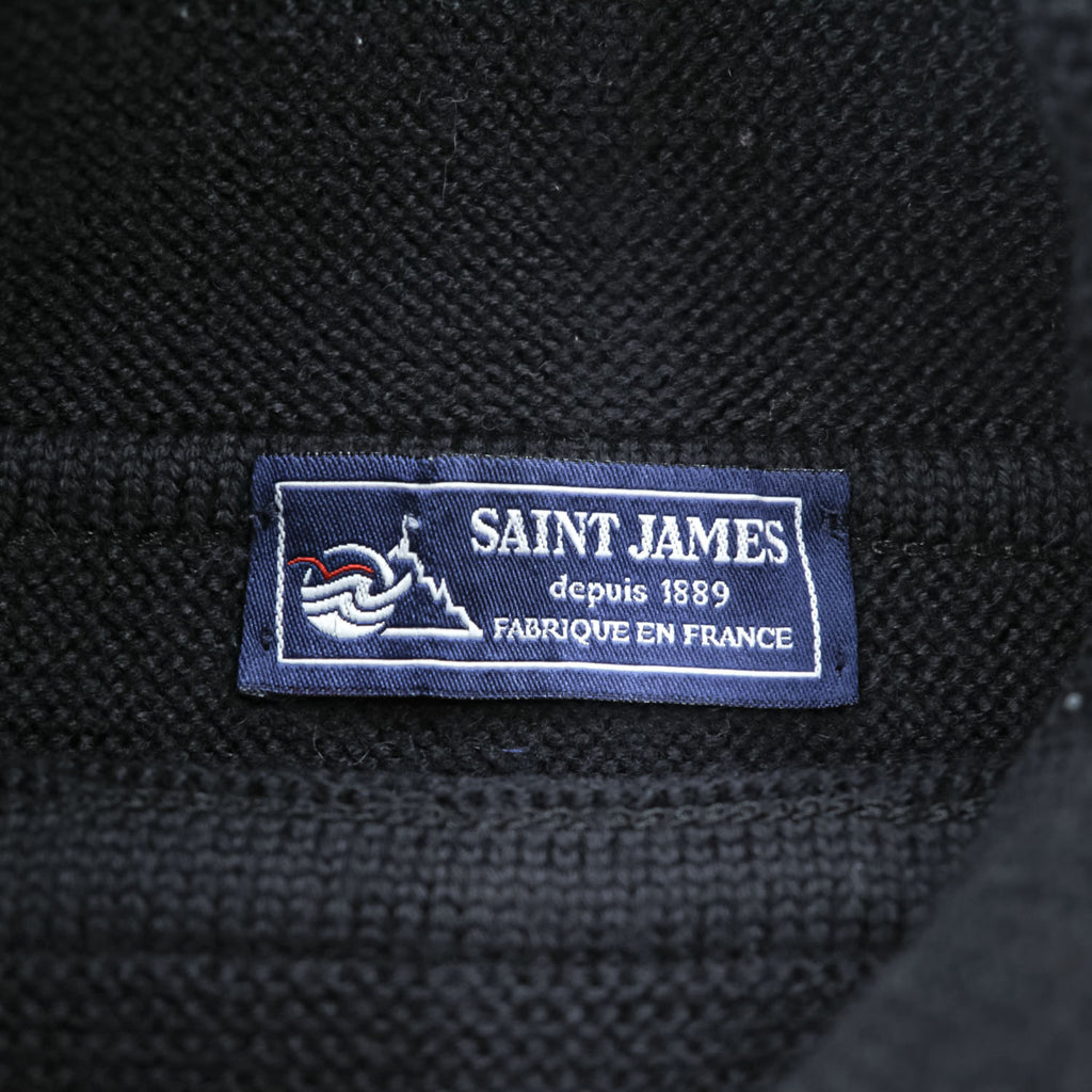 SAINT JAMES フランス製 タートルネック ニット セーター L ブラック