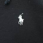Polo Ralph Lauren プルオーバー パーカー S ブラック スモールポニー ロゴ 刺繍 カンガルーポケット