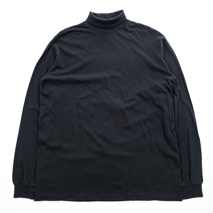 AURALEE 長袖 タートルネック ロングスリーブ Tシャツ SEAMLESS TURTLE NECK L/S TEE ブラック INTERNATIONAL ASSOCIATION of CREATORS
