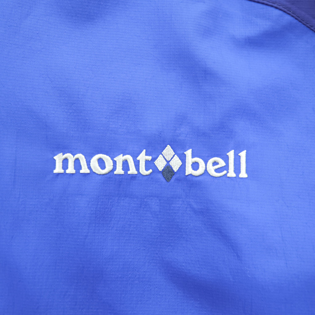 mont-bell サンダーパス ジャケット シェル レインジャケット マウンテンパーカー L ブルー ネイビー 防水 ドローコード 1128344