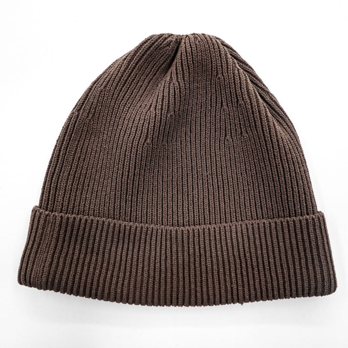 LE ( COMOLI / L'ECHOPPE )  ビーニー ニット帽 KNIT CAP ブラウン25-096-053-1001-3-0