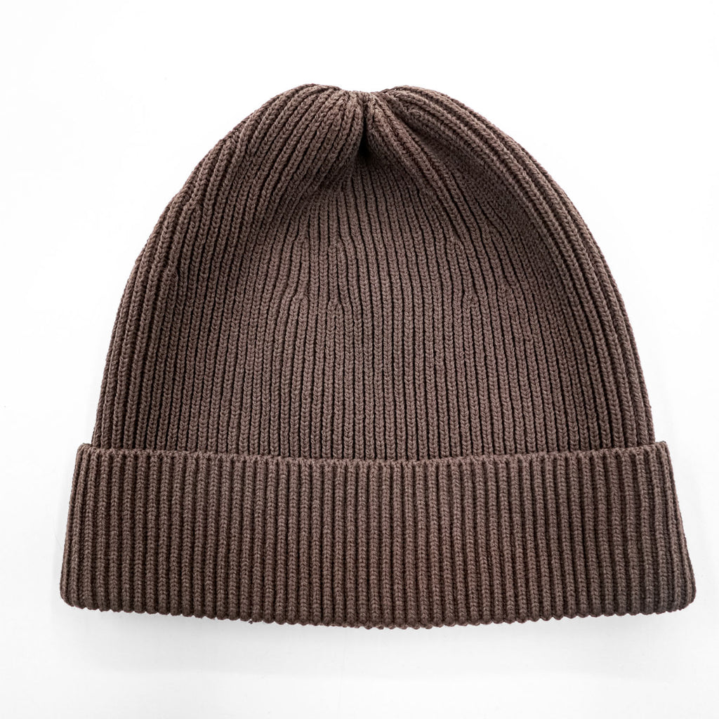 LE ( COMOLI / L'ECHOPPE )  ビーニー ニット帽 KNIT CAP ブラウン25-096-053-1001-3-0