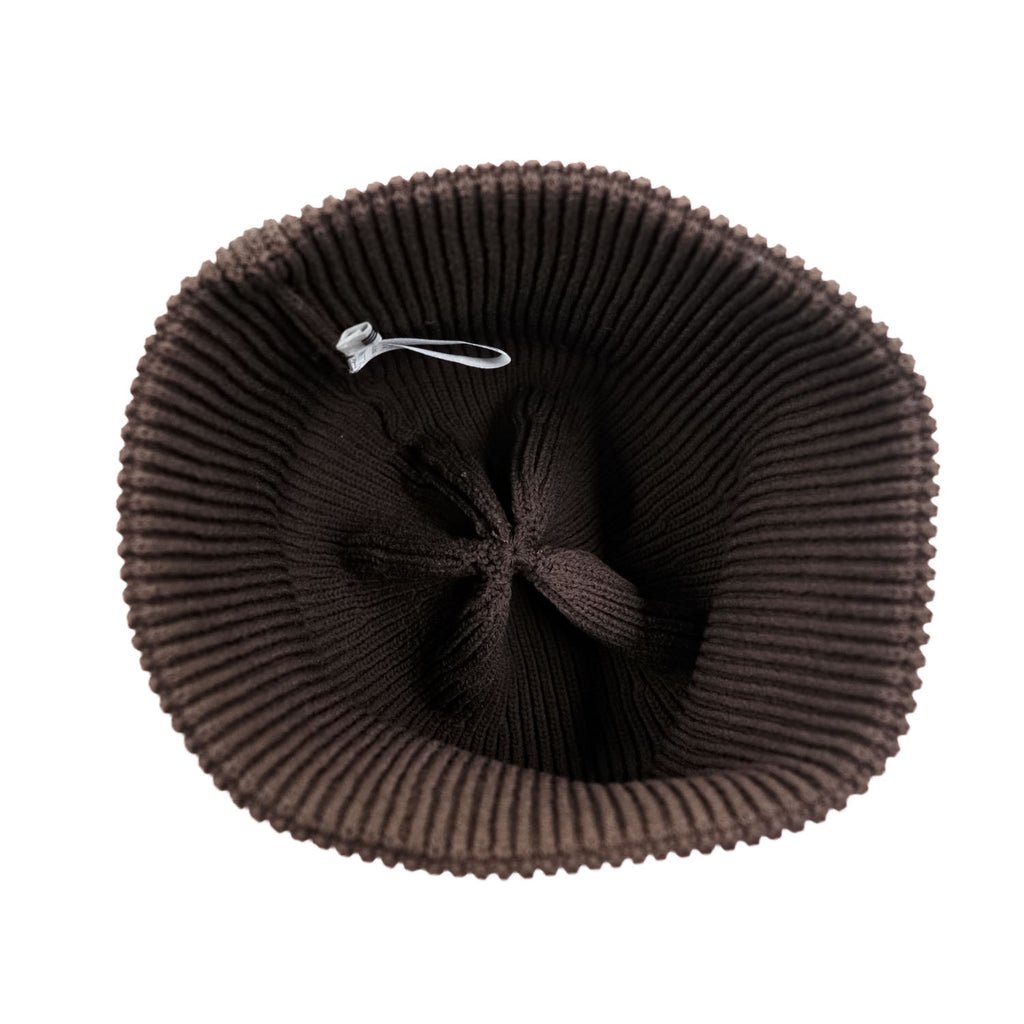 LE ( COMOLI / L'ECHOPPE )  ビーニー ニット帽 KNIT CAP ブラウン25-096-053-1001-3-0