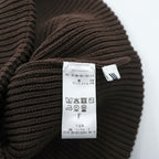 LE ( COMOLI / L'ECHOPPE )  ビーニー ニット帽 KNIT CAP ブラウン25-096-053-1001-3-0