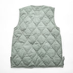 TAION V NECK ZIP VEST Down Vest Dark Sage Green Size S 2024FW