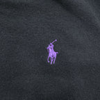 Polo Ralph Lauren 90年代 ヴィンテージ Vネック ニットベスト M ブラック ポニー刺繍 MERINO WOOL
