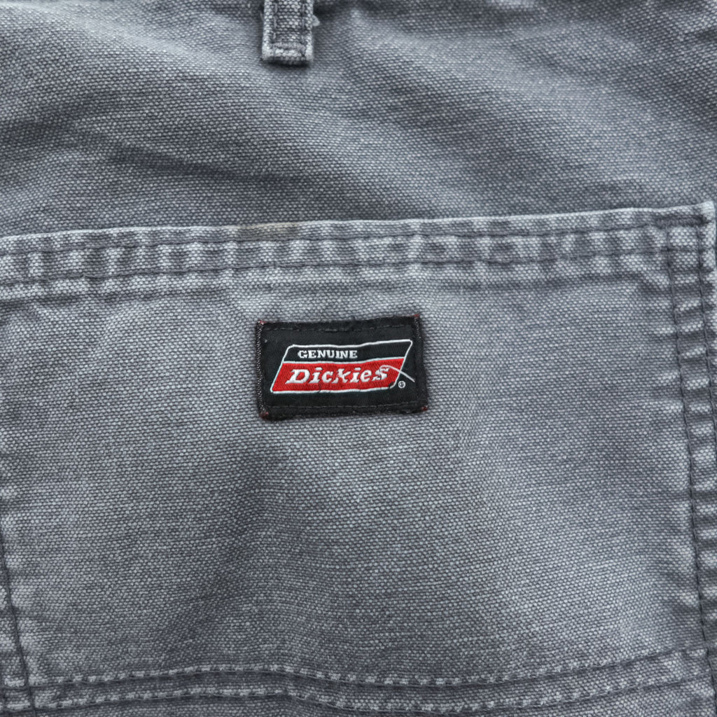 Dickies ダック地 ワークパンツ L フェードグレー キャンバス