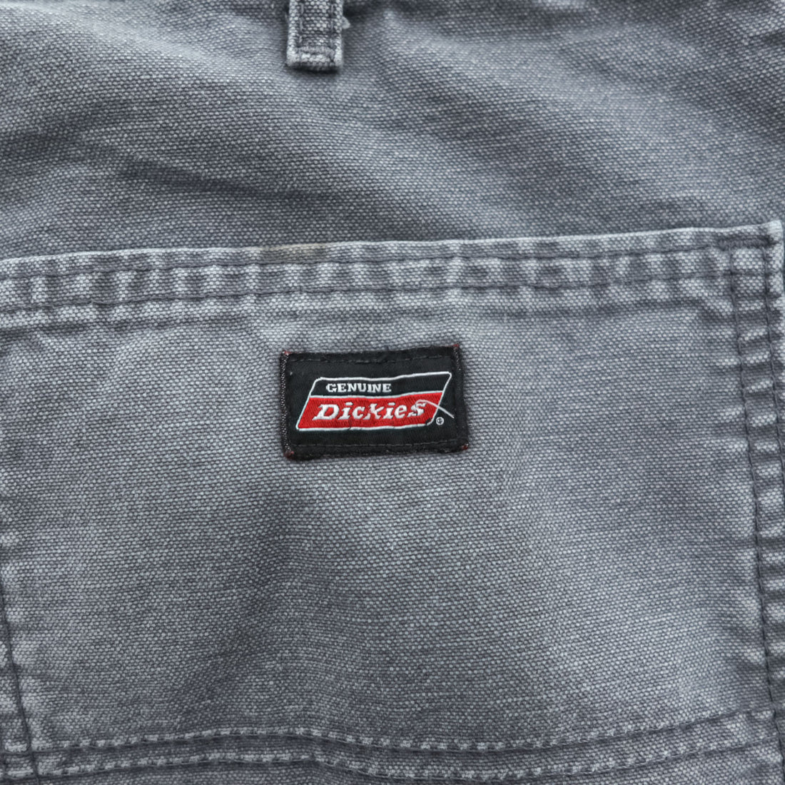 Dickies ダック地 ワークパンツ L フェードグレー キャンバス