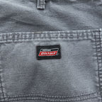 Dickies ダック地 ワークパンツ L フェードグレー キャンバス