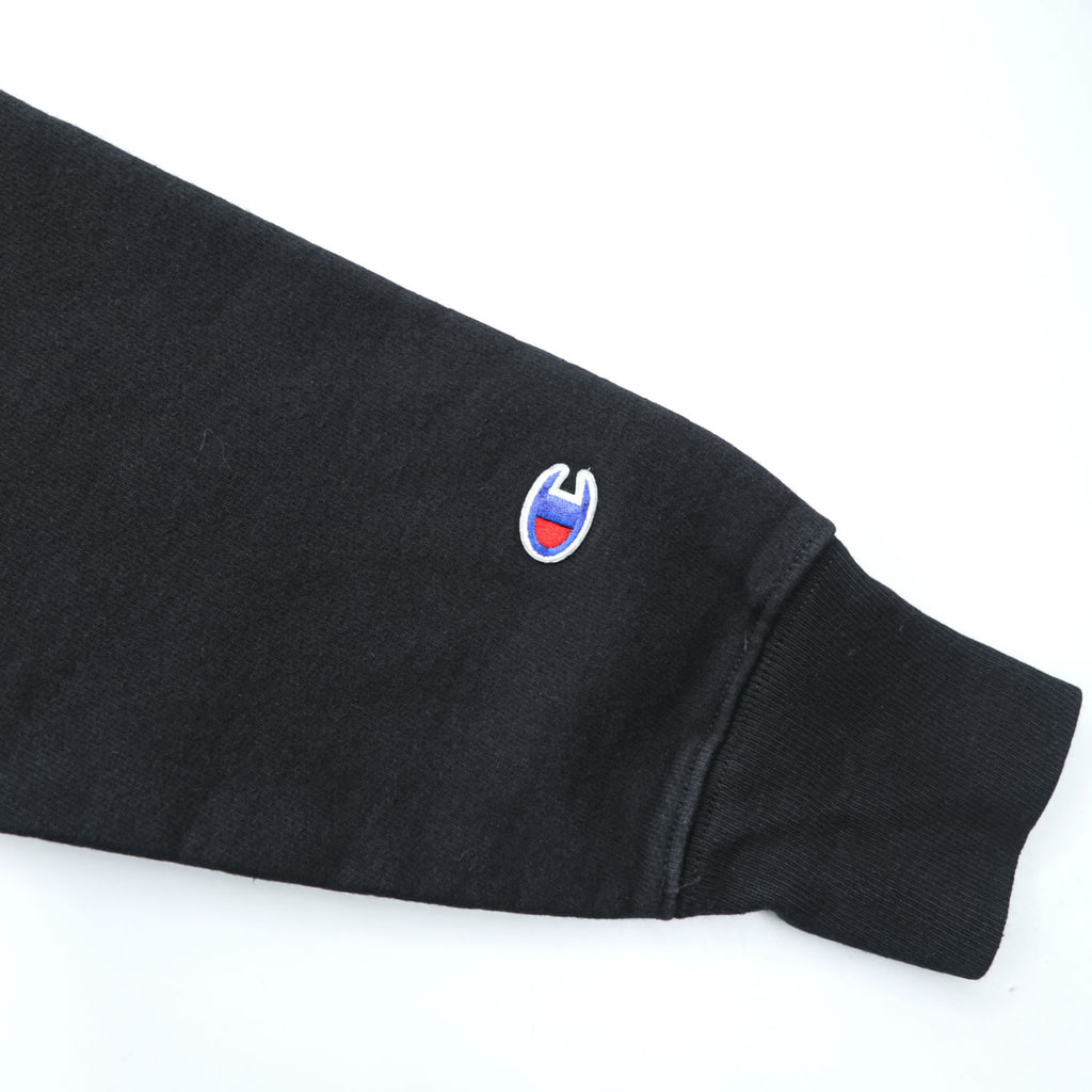 Champion リバースウィーブ REVERSE WEAVE プルオーバー パーカー L ブラック カンガルーポケット ワンポイントロゴ GF68 BKC