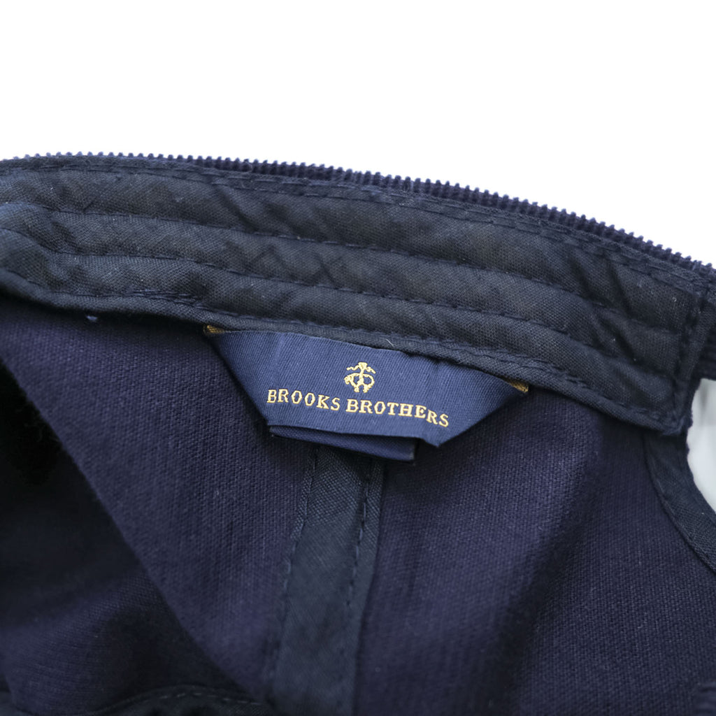 Brooks Brothers コーデュロイ ベースボールキャップ ネイビー ワンポイントロゴ