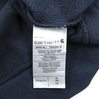 carhartt ハーフジップ スウェット トレーナー XL ネイビー 裏起毛 ビッグサイズ LOOSE FIT TS5294-M
