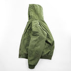 Woolrich ダック地 フーデッド ワークジャケット XL キャンバス 中綿 パーカー 裏地チェック GREEN LABEL 1716855