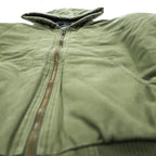 Woolrich ダック地 フーデッド ワークジャケット XL キャンバス 中綿 パーカー 裏地チェック GREEN LABEL 1716855