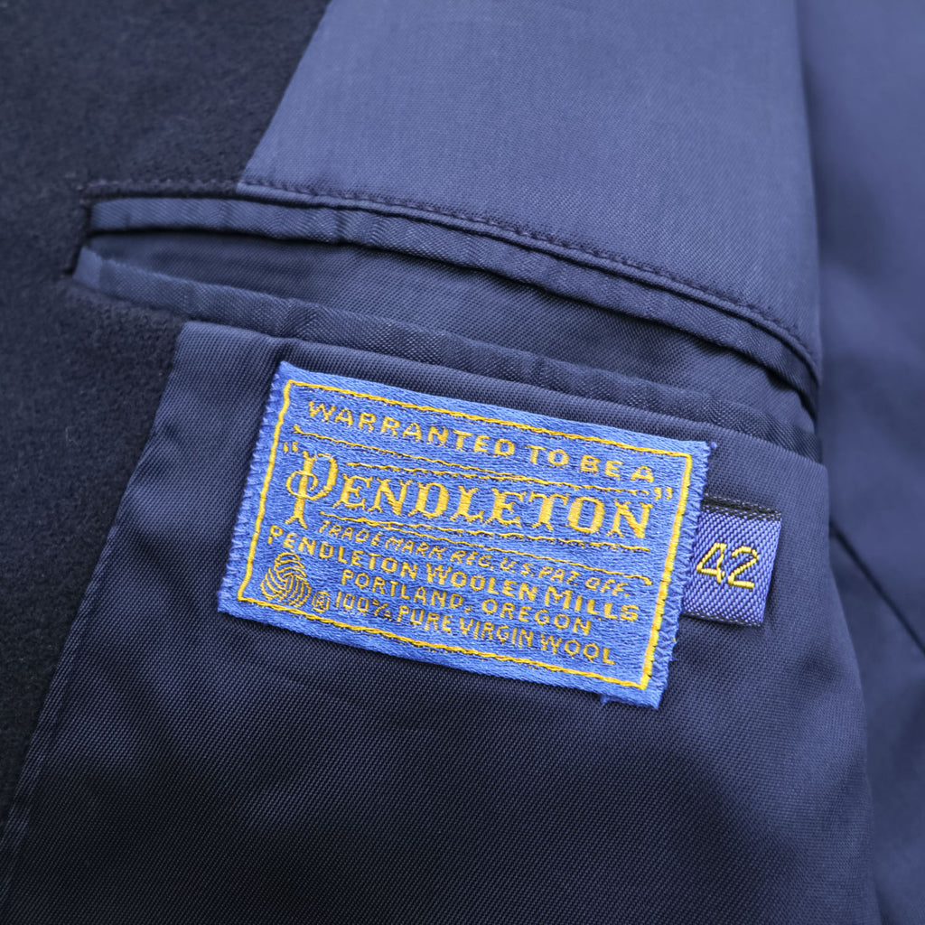 PENDLETON 80年代 ヴィンテージ 2B テーラードジャケット ブレザー XL ネイビー 紺ブレ 金ボタン