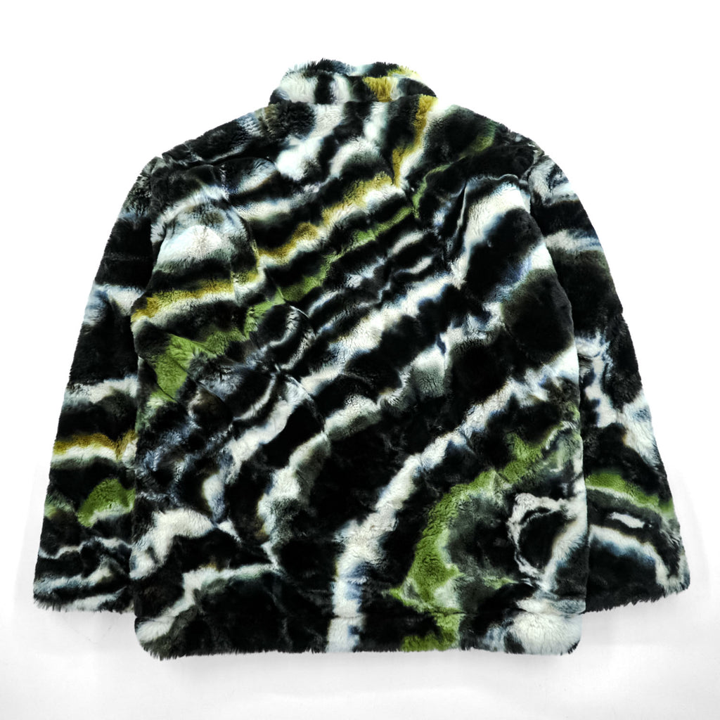 Sasquatchfabrix. 日本製 ファーコーチジャケット L マルチカラー フェイクファー FUR COACH JACKET ドローコード 21AW-JKH-003