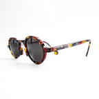 l.a. Eyeworks サングラス ラウンド HULA 310 ブラウン ベッコウ イタリア製