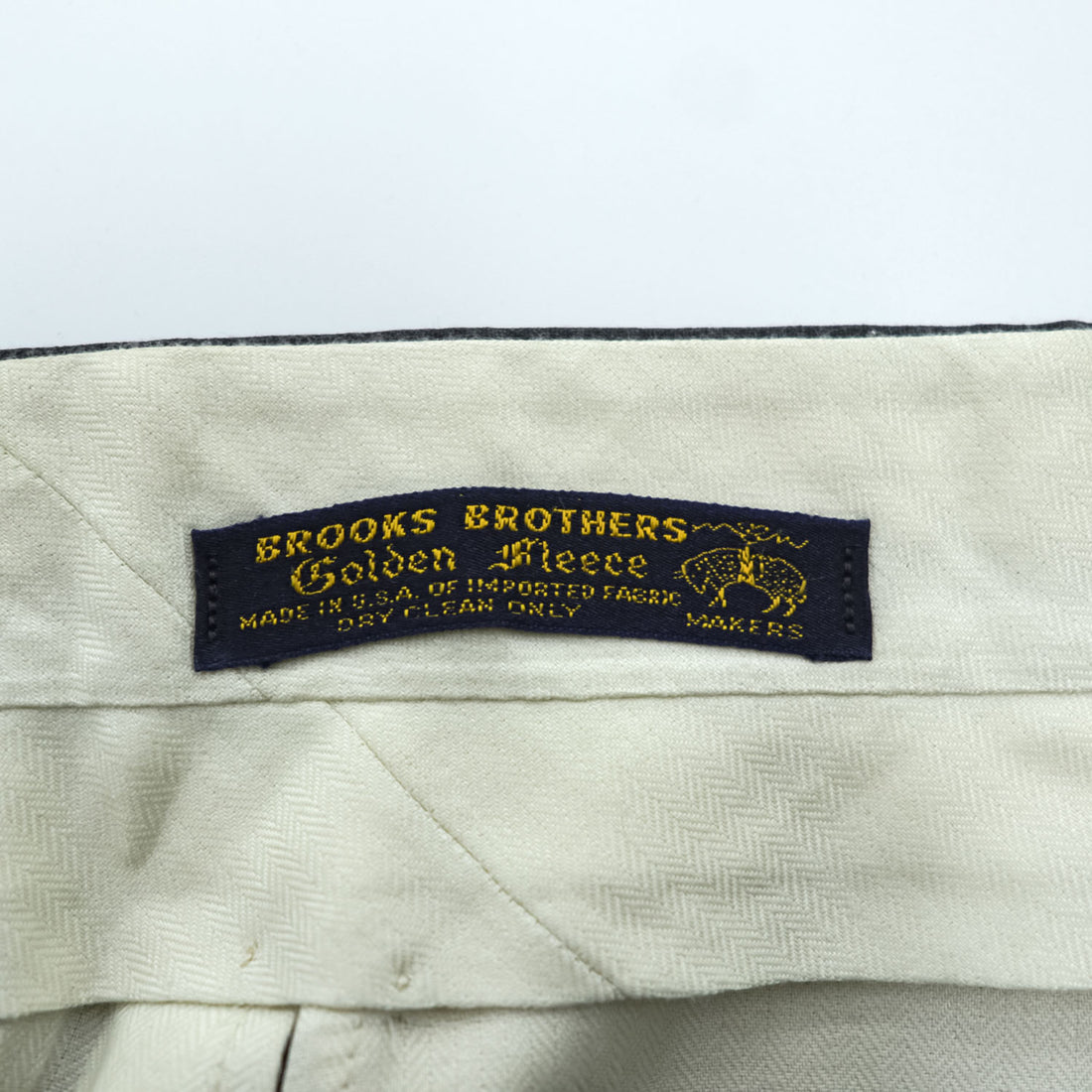 Brooks Brothers Golden Fleece Wool Slacks Charcoal Gray Made in USA