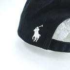 Polo Ralph Lauren 刺繍 コットンツイル キャップ ONE アジャスターベルト ブラック 犬