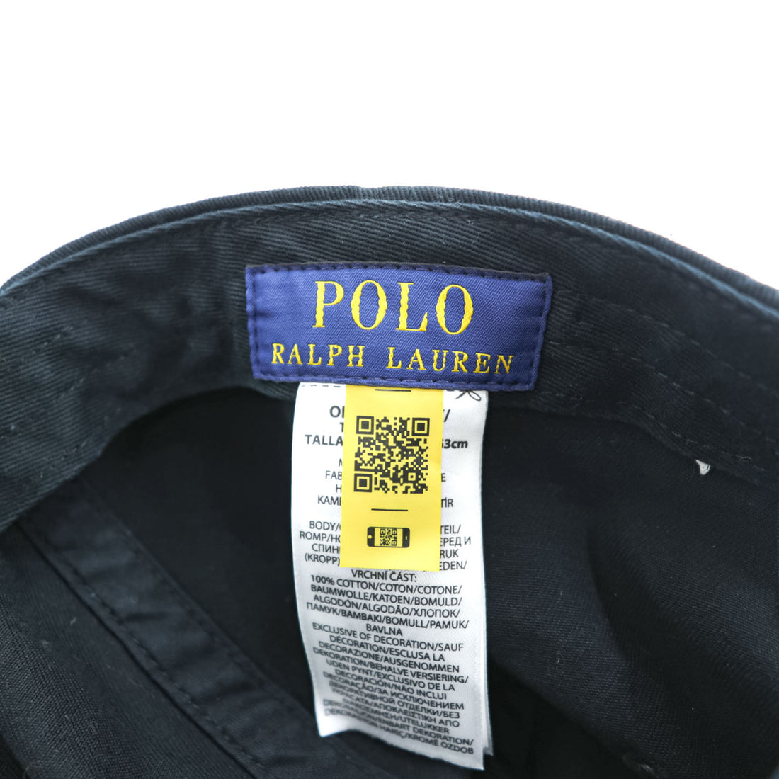 Polo Ralph Lauren 刺繍 コットンツイル キャップ ONE アジャスターベルト ブラック 犬